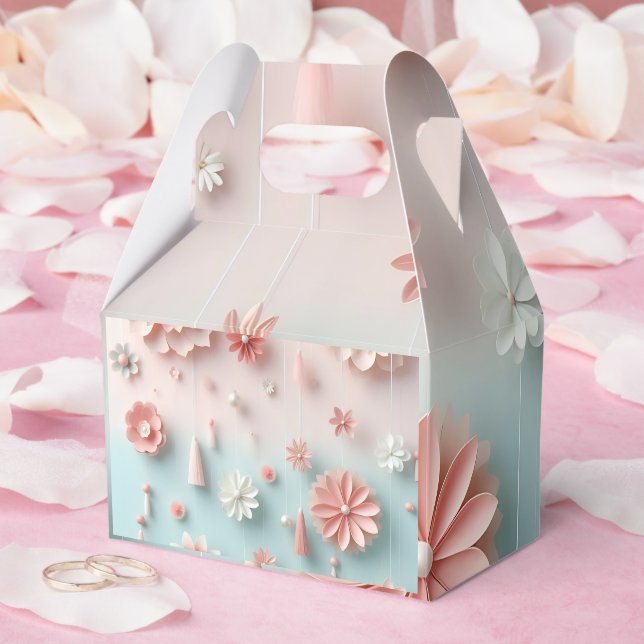 lovely flower paper bag favour box (Wedding)