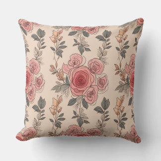 Lovely flower pattern cushion