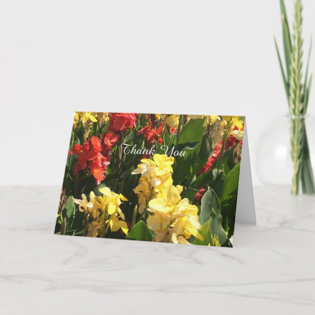 Lovely Flowers Thank You Card (Front)