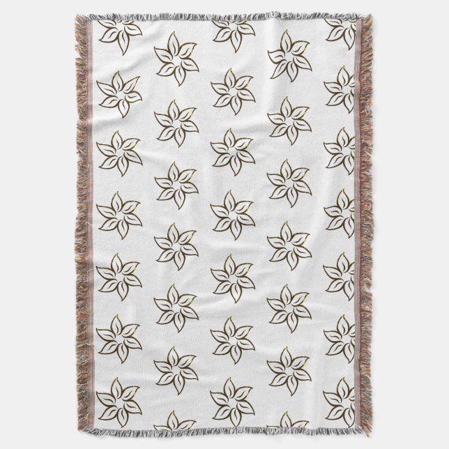 Lovely Flowery Throw Blanket (Front Vertical)