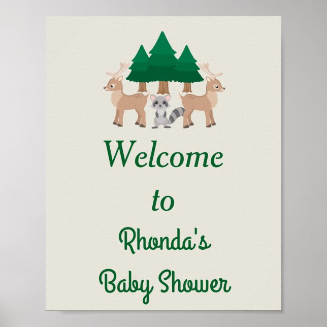 Lovely Forest Critters Poster (Front)