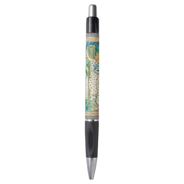Lovely Forget Me Not Angel Pen (Front Vertical)