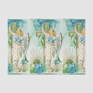 Lovely Forget Me Not Angel Tissue Paper