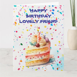 Lovely Friend Birthday  Card