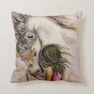 Lovely Friends - Watercolor Painting Cushion