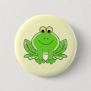 Lovely Frog 6 Cm Round Badge