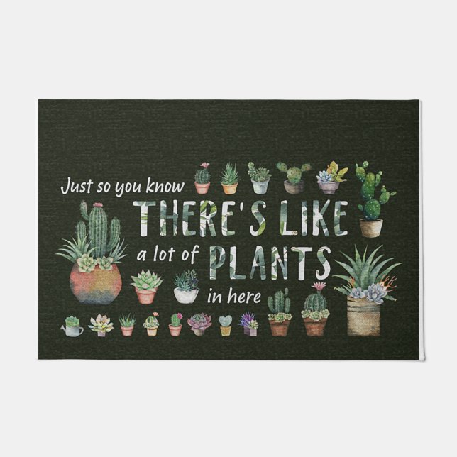 Lovely Garden Decoration, Cute Plants Mat (Front)
