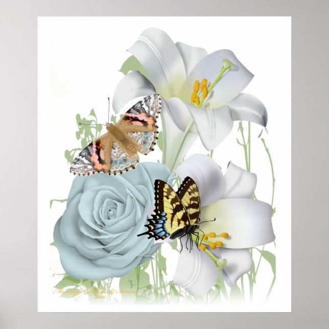 Lovely Garden Scene poster (Front)