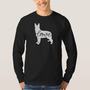 Lovely German Shepherd Love Paw Men Women T-Shirt