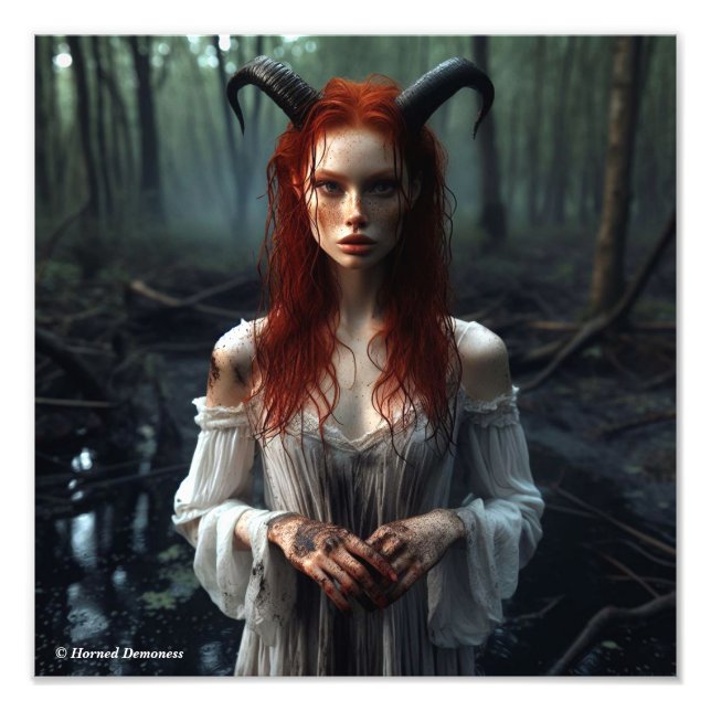 Lovely gingerhead demoness photo print (Front)