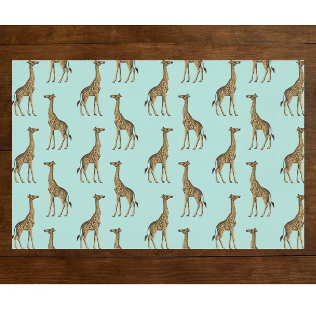Lovely Giraffes Wrapping Paper Sheet (Creator Uploaded)