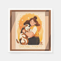 Lovely Girl and dog hug 