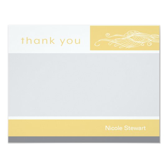 Lovely Girl Custom Thank You Note Card