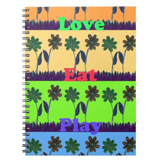 Lovely Girly Hakuna Matata colors Gifts.png Notebook (Front)