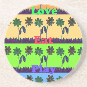 Lovely Girly Hakuna Matata colours Gifts.png Coaster