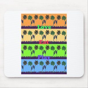 Lovely Girly Hakuna Matata colours Gifts.png Mouse Pad