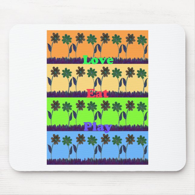 Lovely Girly Hakuna Matata colours Gifts.png Mouse Pad (Front)