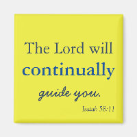 Lovely God will be with you Magnet