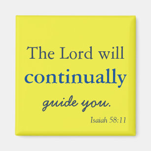 Lovely God will be with you Magnet