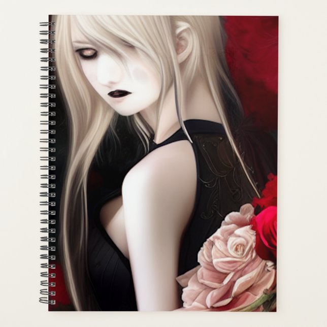 Lovely Goth Elf Girl   Planner (Front)