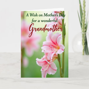 Lovely Grandmother Wish Card