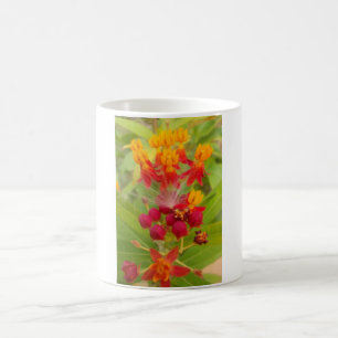 lovely green red yellow Flower Buds. Coffee Mug