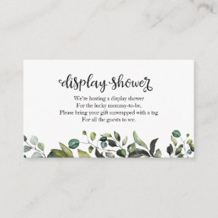 Lovely Greenery Fall Baby Shower Display Shower Enclosure Card