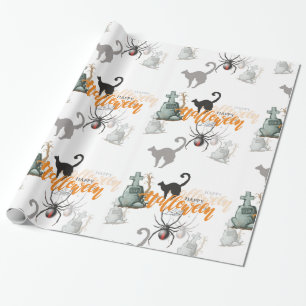 Lovely Halloween Seamless Pattern Wrapping Paper