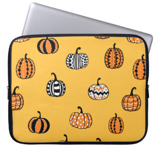 Lovely hand drawn pumpkin seamless pattern, great laptop sleeve