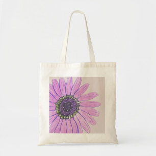 Lovely hand sketched Flower Tote Bag