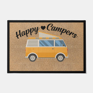Lovely Happy Camper Doormat, Camping Decor Gift Doormat