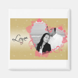 Lovely Heart Frame Magnet