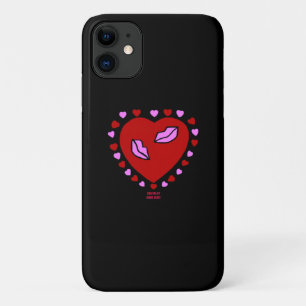Lovely Heart Kisses Apple iPhone 11 Case