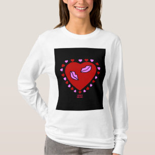 Lovely Heart Kisses Women's Long Sleeve Shirt