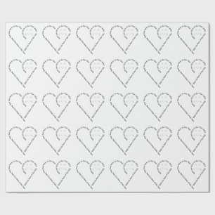 Lovely heart shaped text cat mum wrapping paper