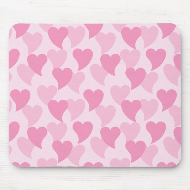 Lovely Hearts Seamless Pattern Mouse Pad (Front)