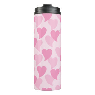 Lovely Hearts Seamless Pattern Thermal Tumbler