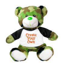 Lovely High-Quality Green Camo Teddy 9” Plushie