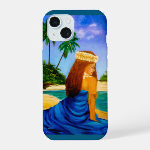 Lovely Hula on the Beach iPhone 15 Case