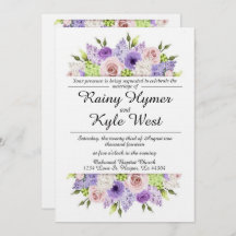 Lovely in Lavender Wedding Invitation