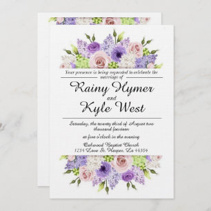 Lovely in Lavender Wedding Invitation