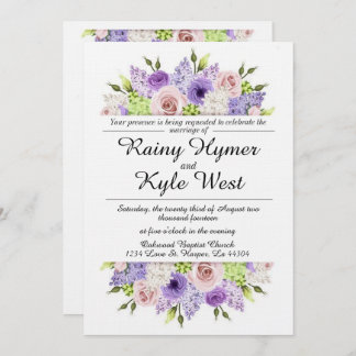Lovely in Lavender Wedding Invitation