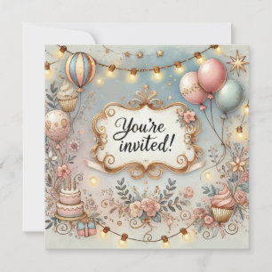 Lovely Invitation Birthday Anniversary