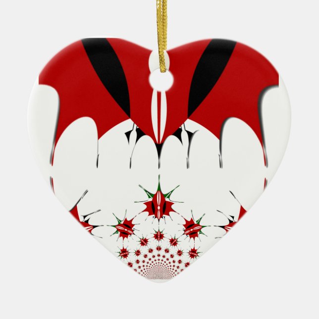 Lovely Kenya Flag. Ceramic Ornament (Front)