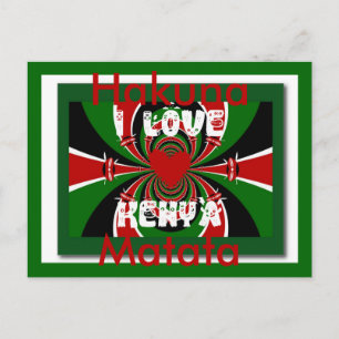 Lovely Kenya Hakuna Matata Postcard