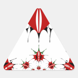Lovely Kenya Shield Flag Vector Art Design Print Triangle Sticker