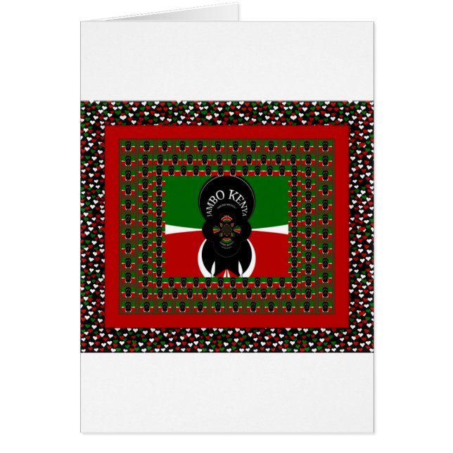 Lovely Kenyan Hearts flag (Front)