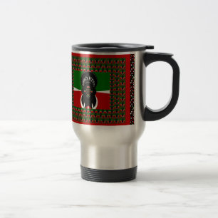 Lovely Kenyan Hearts flag Travel Mug