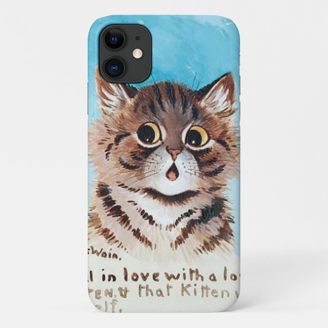 Lovely Kitten, Louis Wain Case-Mate iPhone Case (Back)