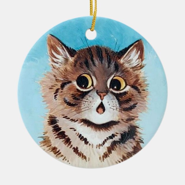 Lovely Kitten, Louis Wain Ceramic Ornament (Front)